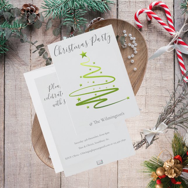 Invitación del partido Navidades Razzle Dazzle (Razzle Dazzle Christmas Party Invitation)