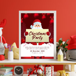 Invitación del partido Navidades Red And White