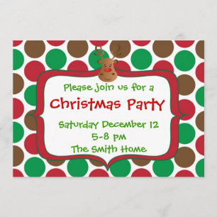 Invitación del partido Navidades renos - Cookie Ex