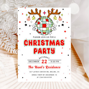 Invitación del partido Navidades retro