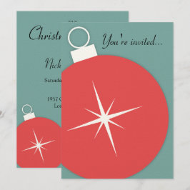 Invitación del partido Navidades retro