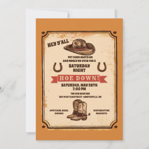 Invitación del Partido Occidental del País Hoedown