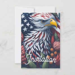 Invitación del partido Patriotic Bald Eagle el 4 d
