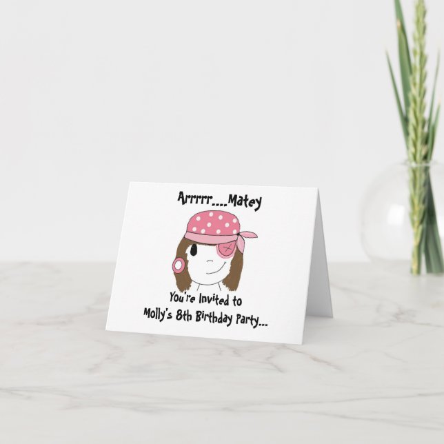 Invitación del Partido Pirata Rosa (Anverso)