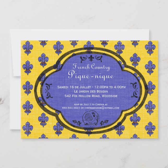 Invitación del Partido Provenzal del Sur de Franci (Anverso)