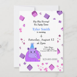 Invitación del partido Purple Hippo