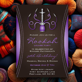 Invitación del partido Purple Hookah