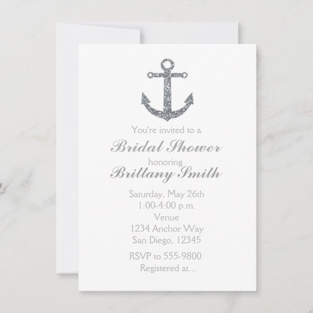 Invitación del partido Purpurina de Plata de Ancla (Anverso)