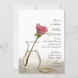Invitación del partido Quinceanera de Rosa y Perla