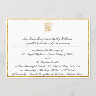 Invitación del partido Real Boda Watch   Londres R
