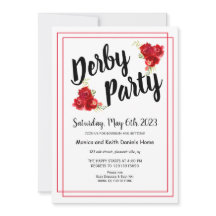 Invitación del partido Red Roses Derby