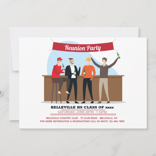 Invitación del partido Reunión Escolar (Anverso)