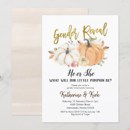 Invitación del partido Revelador de género de la C