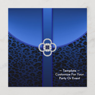 Invitación del partido Royal Blue Leopard