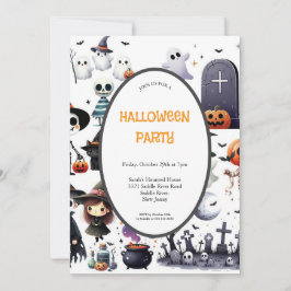 INVITACIÓN DEL PARTIDO SCARY GRAY Y NARANJA HALLOW