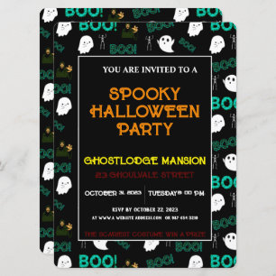 INVITACIÓN DEL PARTIDO SCARY SPOOKY HALLOWEEN