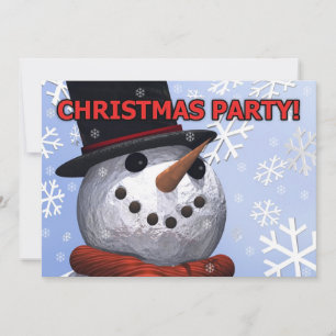 Invitación del Partido Snowman
