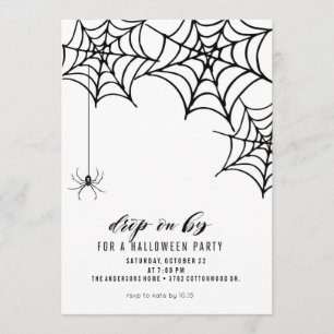 INVITACIÓN DEL PARTIDO SPIDER HALLOWEEN