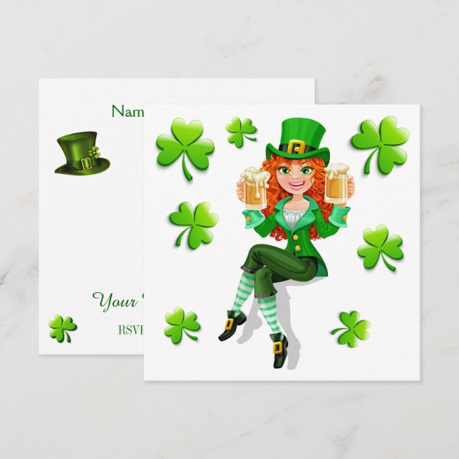 Invitación del partido St. Patrick (Anverso / Reverso)