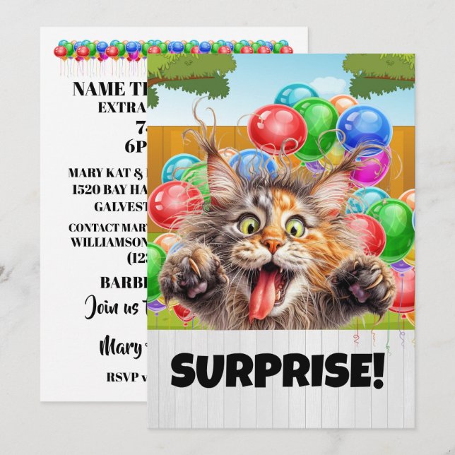 Invitación del partido SURPRISE (Anverso / Reverso)