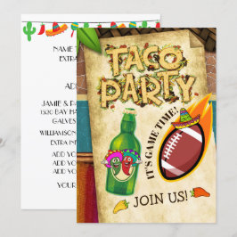 Invitación del partido Taco de Fútbol