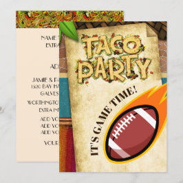 Invitación del partido Taco de Fútbol