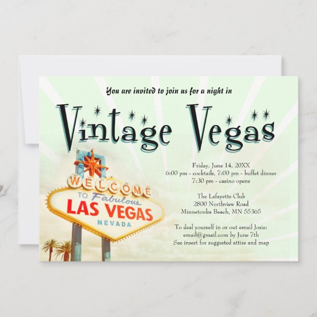 Invitación del partido ventilado de Las Vegas (Anverso)
