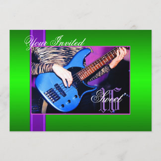 Invitación del Partido Verde de la guitarra de la