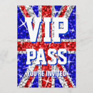 Invitación del PASO de Reino Unido "VIP" del Glitz