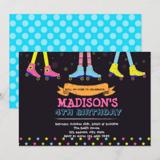 Invitación del patín de ruedas