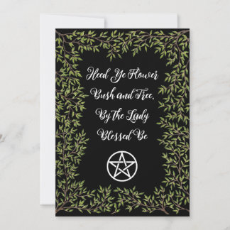 Invitación del Pentáculo de la Rede Wicca