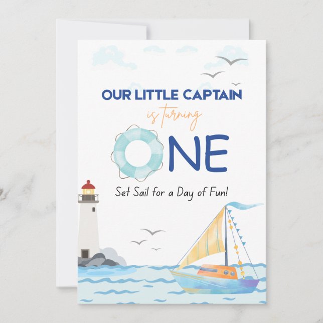 Invitación del pequeño capitán (Anverso)
