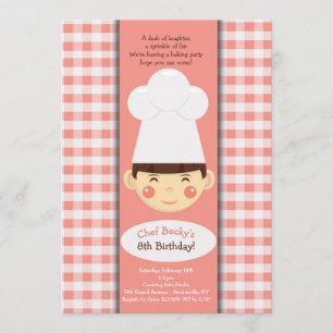 Invitación del pequeño chef