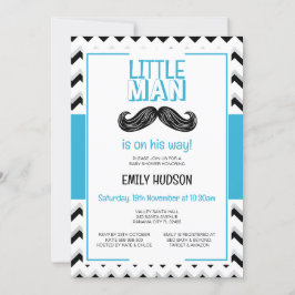 Invitación del pequeño hombre editable