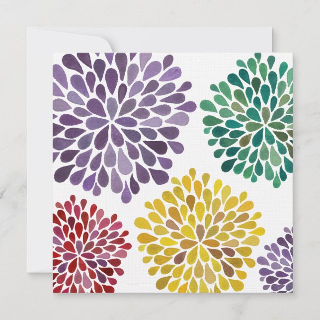 Invitación del Personalizado boda de flores de arc (Anverso)