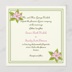 Invitación del personalizado boda rosa de Stargaze