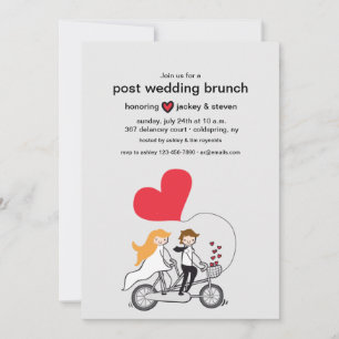Invitación del Personalizado brunch Boda en Love P