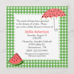Invitación del personalizado de Baby Shower del