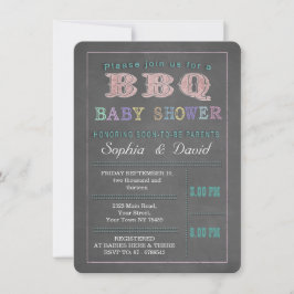 Invitación del Personalizado de barbacoa de Baby S