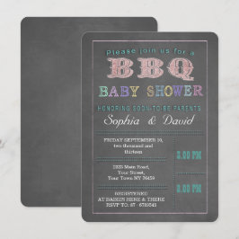 Invitación del Personalizado de barbacoa de Baby S