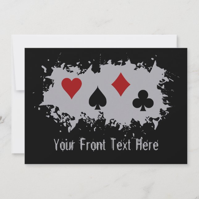 Invitación del personalizado de bienvenida de tarj (Anverso)