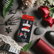 Invitación del personalizado de boletos de Boda Ro