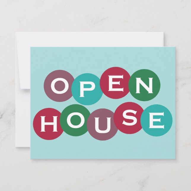 Invitación del personalizado de la Casa Abierta de (Anverso)