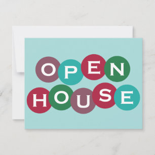 Invitación del personalizado de la Casa Abierta de