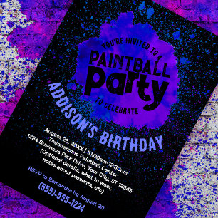 Invitación del Personalizado de la fiesta de cumpl