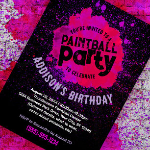 Invitación del Personalizado de la fiesta de cumpl