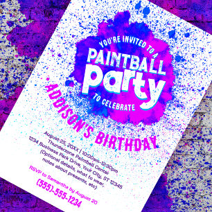 Invitación del Personalizado de la fiesta de cumpl