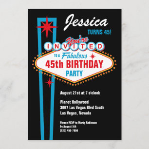 Invitación del personalizado de Las Vegas