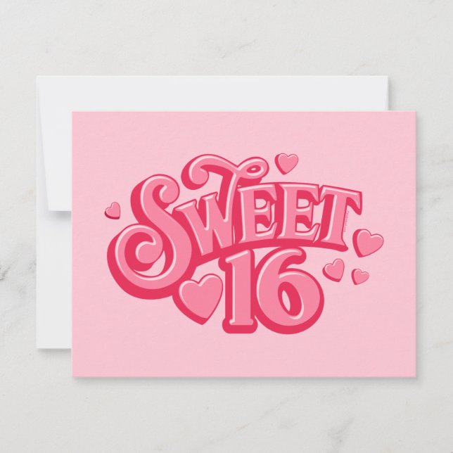 Invitación del personalizado del amor 16 (Anverso)