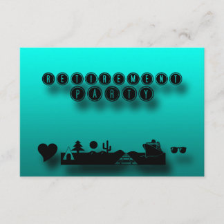 Invitación del Personalizado del Fiesta de Jubilac